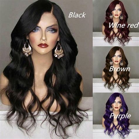 Fancy Curly Cap Hair Weaving Cosplay Costume Hair Long Wavy Wigs Red