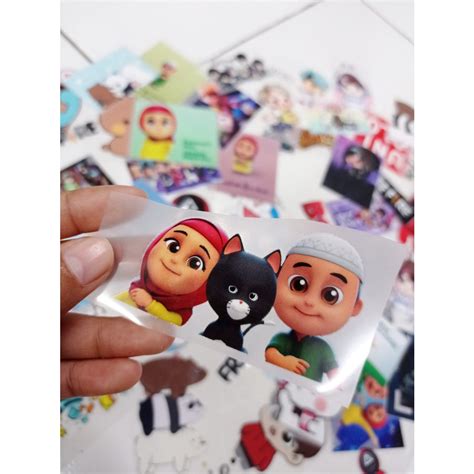 Jual Sticker Sablon Setrika DTF KARTUN ANAK LUCU NUSSA RARA BARE BEARS