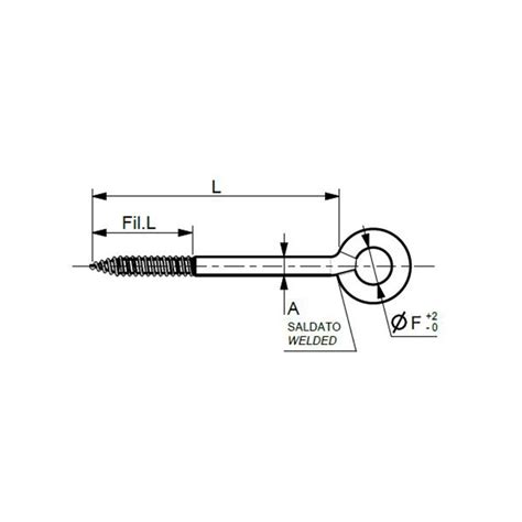 Eyebolts Welded Eye Special Thread Suitable For Nylon