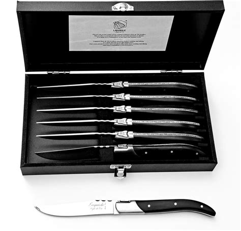 Laguiole 6x Luxury Steak Knives Style De Table Knife Set 6