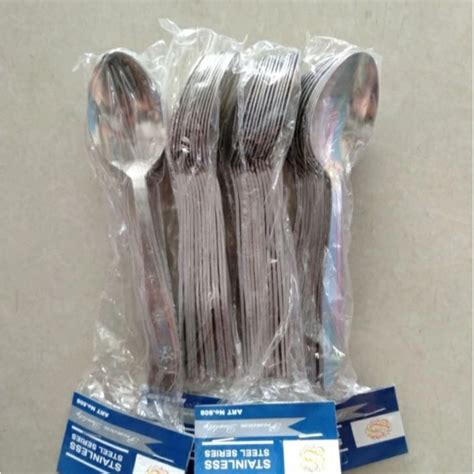 Jual 12 Pcs Sendok Makan Stainless Steel Shopee Indonesia