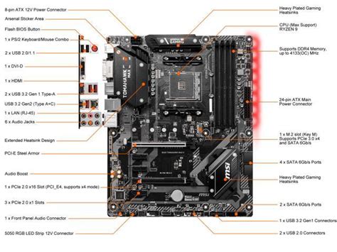 Msi B450 Tomahawk Max Am4 Atx Amd Motherboard