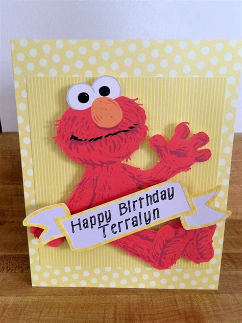 Elmo Birthday Card Birthday Cards Elmo Birthday Cards Handmade