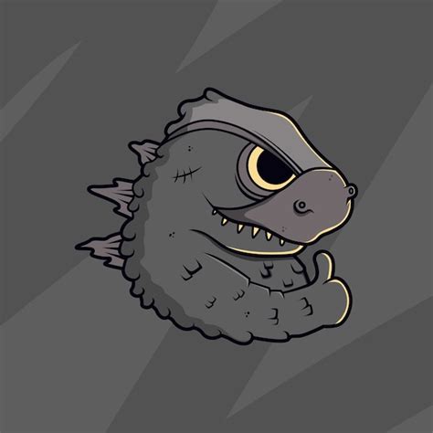 Premium Vector Cartoon Godzilla Illustration