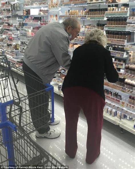 Internet Falls In Love With Elderly Man Who Helped Wife Find Her Cosmetics Daily Mail Online