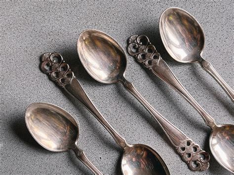 Nordic Elegance Set Of 5 David Andersen Norrona Demitasse Spoons D A