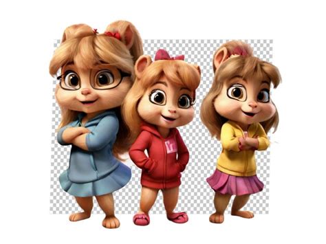 Alvin And The Chipmunks Brittany On Transparent Background Premium AI