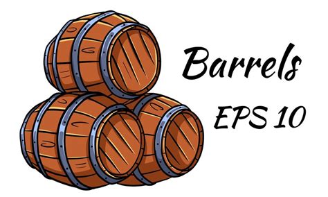 Premium Vector Barrel For Wine Or Beer Vector Illustration Isolated