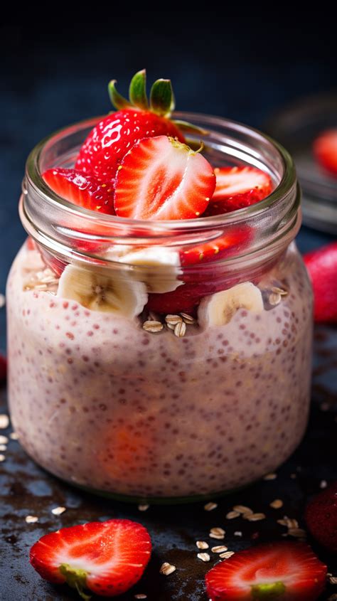 Strawberry Banana Overnight Oats 10 Minutes Chasety