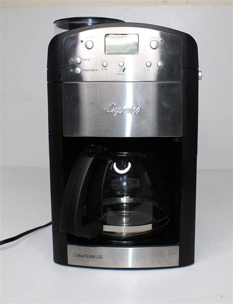 Jura Capresso Coffeeteam Gs 464 Coffee Maker With Grinder Black Tested Ebay