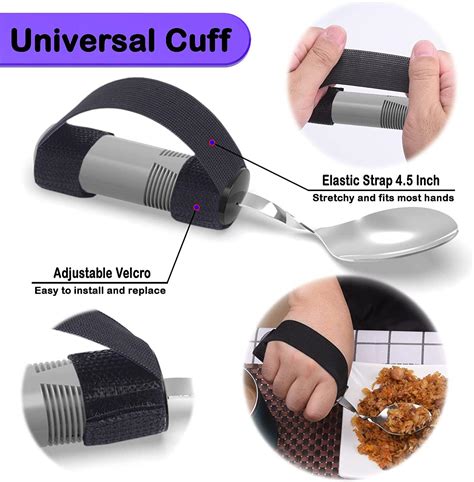 Kpkaut Weighted Utensils Set Adaptive Silverware For Hand Tremors