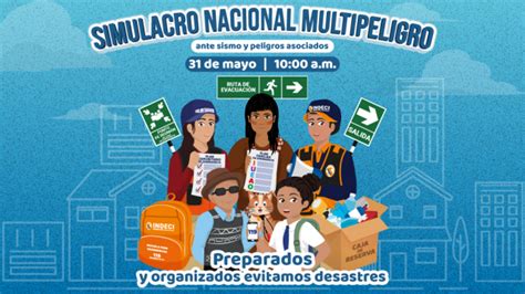 Hoy se Realizará Simulacro Nacional Multipeligro Sismo y Tsunami en