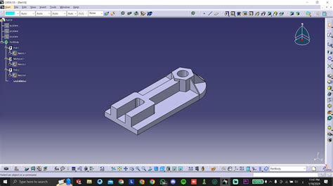 Catia V5 Part Design Tutorials For Beginners Exercise No 7 Youtube