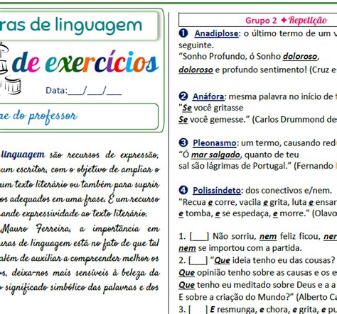 Figuras de linguagem na música Lição Prática