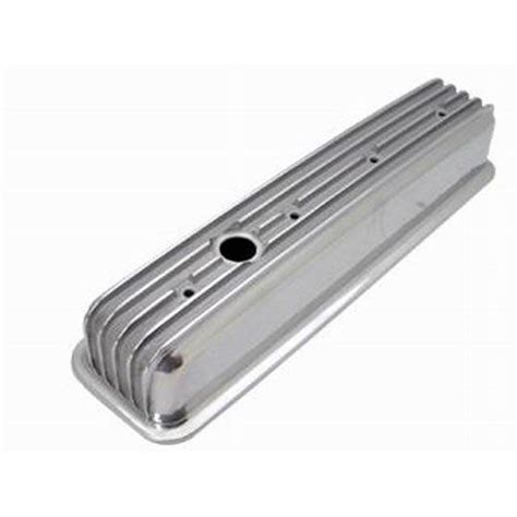 Sbc Small Block Chevy Aluminum Valve Cover Tall Finned Center Bolt