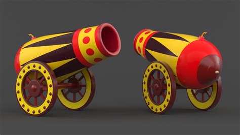 Circus Cannon Model - TurboSquid 2214454