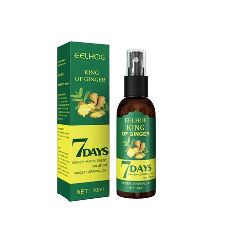 Eelhoe 7days Ginger Germinal Oil Hair Regrowth Spray Moisturizing Scalp