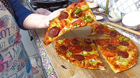 Hayatımda Yediğim En Lezzetli Pizza Tarifi Evde Pizzacı Pizzası Nasıl