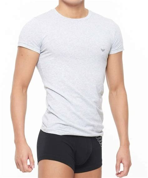 Emporio Armani Stretch Cotton Crew Neck T Shirt Eu