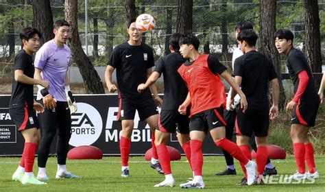 소집훈련 임하는 대한민국 U 20 남자 축구대표팀 네이트 스포츠