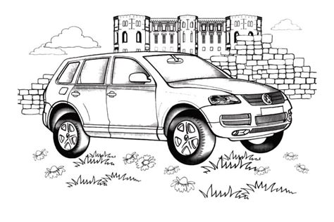 Dibujos De Volkswagen Tiguan Para Colorear Para Colorear Pintar E