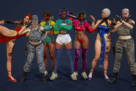 Fighting Girls Super Pack | 3D Humanoids | Unity Asset Store