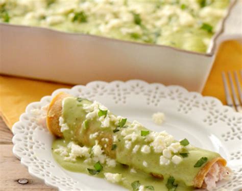 Chicken Enchiladas With Avocado Sauce Goodnes