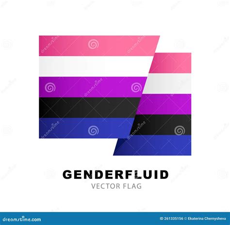 Flag Of Gender Fluid Pride A Colorful Logo Of One Of The Lgbt Flags