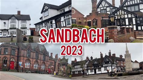 Sandbach Walk In Street View Town Tour Countryside 2023 Youtube