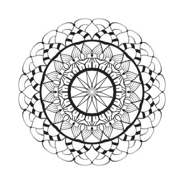 Mandala Design Illustration Lace Simple Mandala Abstract PNG And