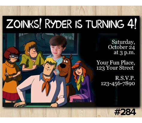 Scooby Doo Birthday Invitation Scooby Doo Invitation Template