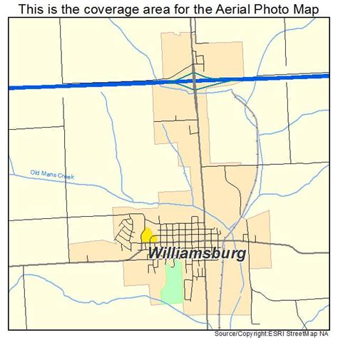 Aerial Photography Map of Williamsburg, IA Iowa