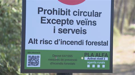 L Alt Risc D Incendis Posa En Alerta Tot El Territori