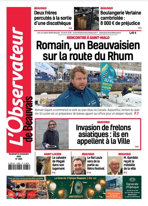 L Observateur De Beauvais Du 10 Novembre 2022