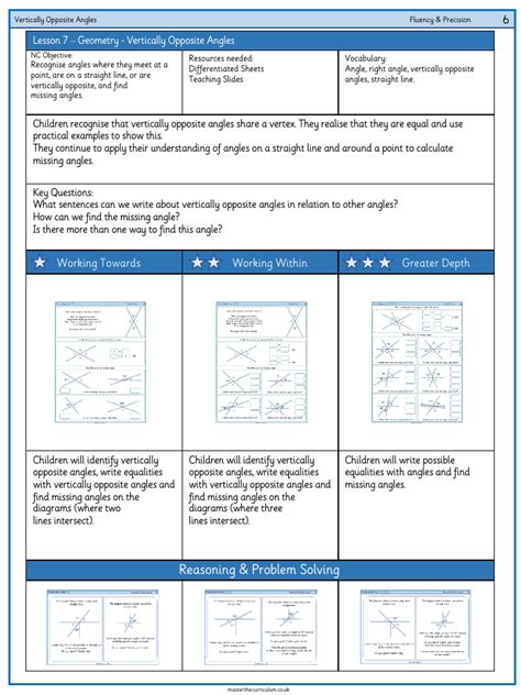 Properties of Shape - Vertically Opposite Angles - Worksheet | Pango