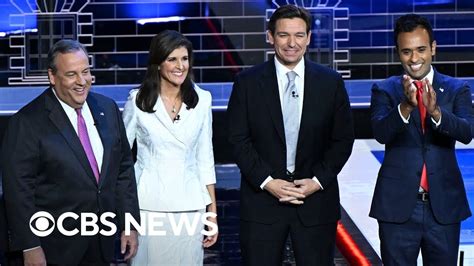 Desantis Haley Christie And Ramaswamy In 4th Republican Debate