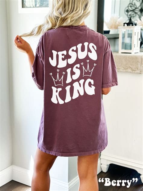 Jesus Is King Shirt Comfort Colors® Tshirt Love Like Jesus Shirt Jesus Loves You Shirt Christian