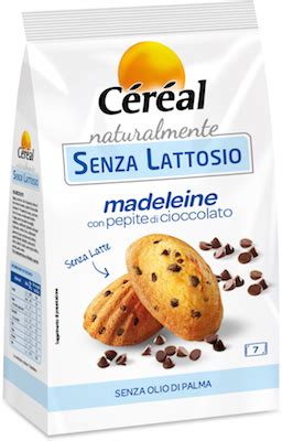 Madeleine Senza Lattosio Céréal con pepite di cioccolato