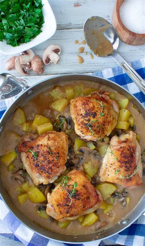 One Pot Chicken Potatoes And Gravy