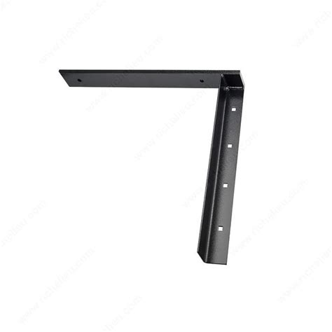 Concealed Black Flat Bracket Steel Richelieu Hardware