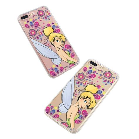 Funda Oficial Disney Campanilla Flores Transparente Para Motorola Moto