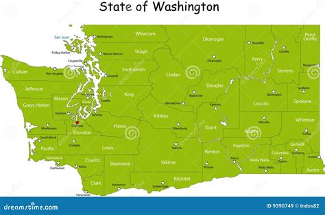 Map Of Washington State Counties