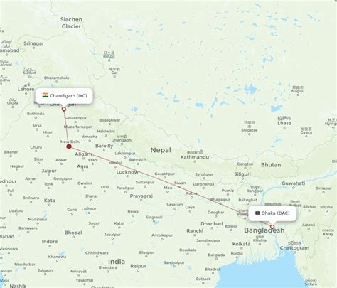 Flights From Dhaka To Chandigarh DAC To IXC Flight Routes