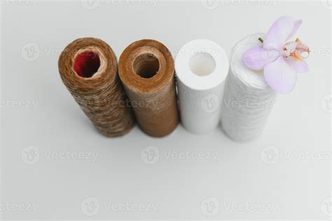 used and new water filters 38351700 Stock Photo at Vecteezy