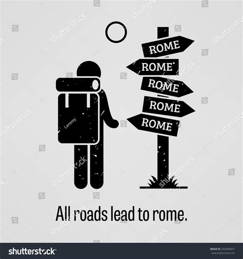 66 All Roads Lead Rome Images, Stock Photos & Vectors | Shutterstock