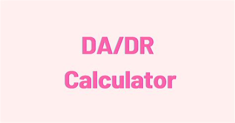 Da Calculator For Central Government Employees