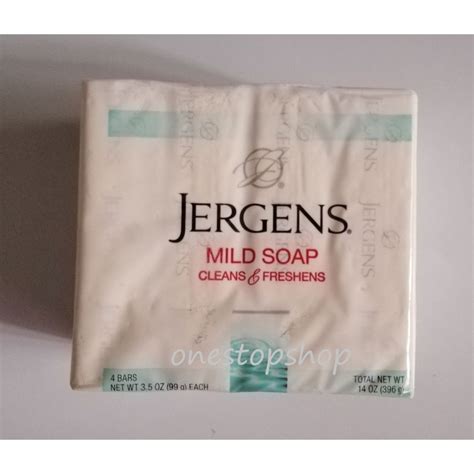 Jergens Mild Soap Cleans And Freshens Bar 4 X 99 G Shopee Philippines