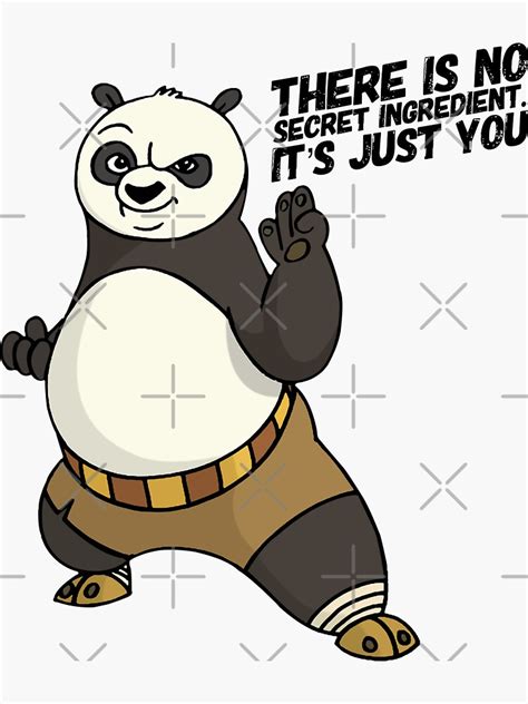 "Kung Fu Panda Quote" Sticker for Sale by swagster9 | Redbubble