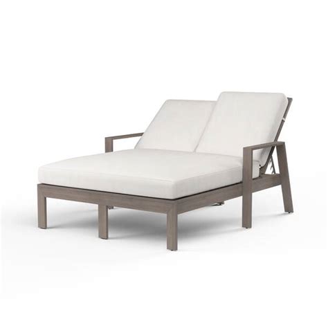 Sunset West Laguna 56'' Metal Outdoor Loveseat with Sunbrella Cushions ...