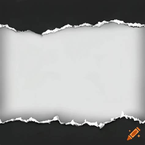 Realistic Torn Piece Of Blank Paper